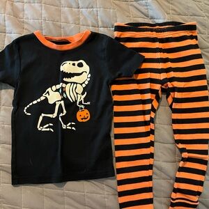 Toddler Dinosaur Glow in the Dark Halloween Pajamas